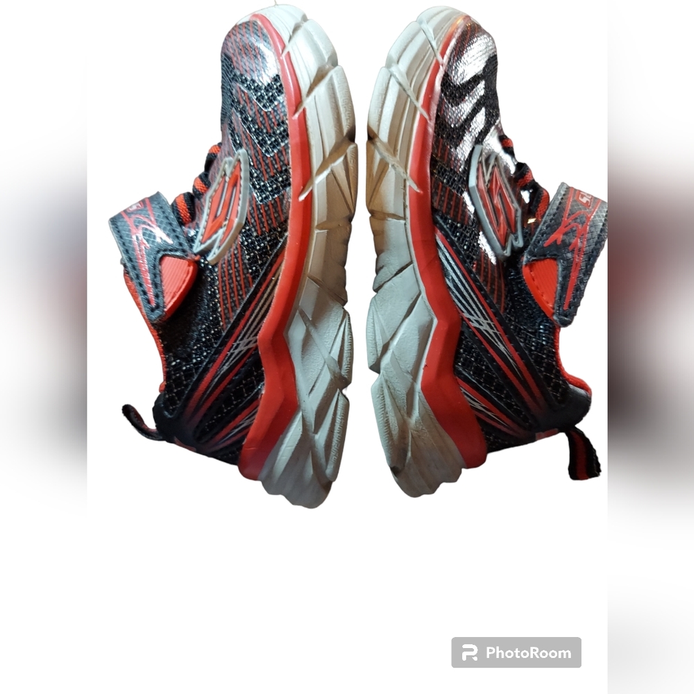 Skechers Rive Black/Red Baby/Toddler Boy's Size 7 - Picture 8 of 9